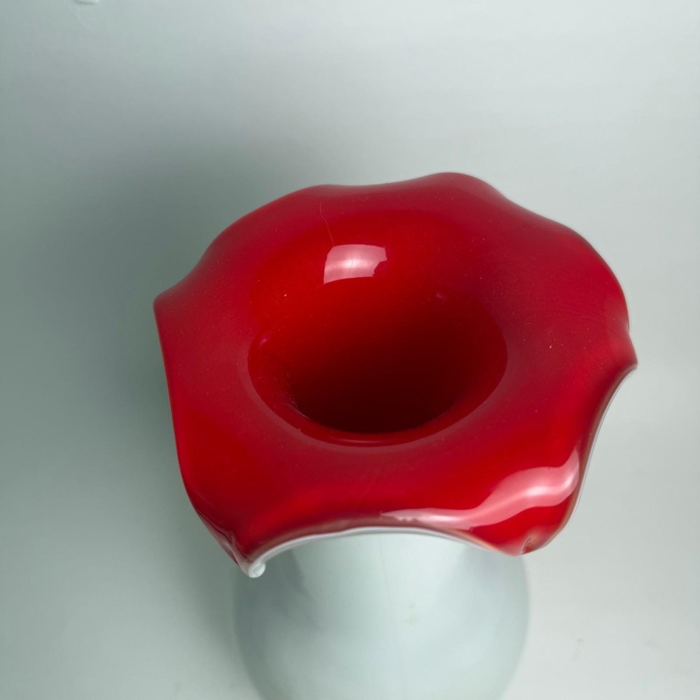 Mihai Topescu Children's Collection Art Glass Face Vase Abstract Studio Colorful - Picture 2 of 11